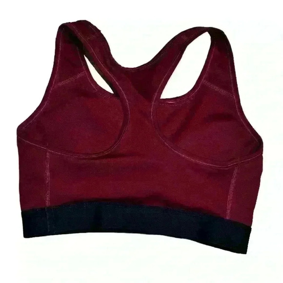 Nike Women's Sport Bra, Size S Burgundy - Picture 2 of 4